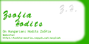 zsofia hodits business card